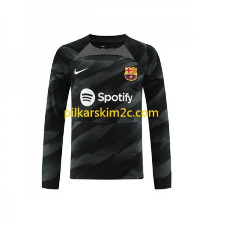 Koszulka FC Barcelona Bramkarskie Precz 2023/24 Koszulki Piłkarskie(L/S)